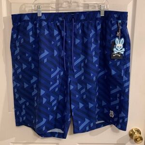 NEW Psycho Bunny Men’s Big and Tall Pisani Swim Trunks 2XL